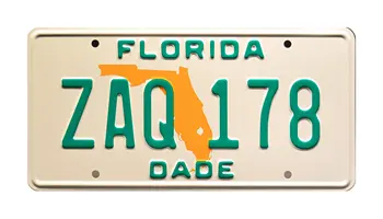 Miami Vice | ZAQ 178 | Kovinski Ožigosan Tablice -za registrske Tablice za registrske Tablice Okvirji Avto Dekor registrske Tablice